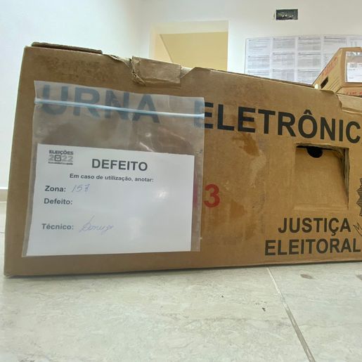 Erro na biometria faz urna ser substituída em SMOeste