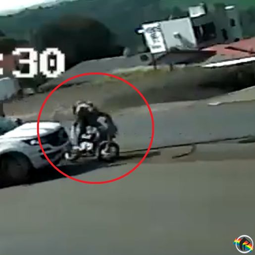 VÍDEO: Câmera registra acidente envolvendo veículo da Celesc em SMO