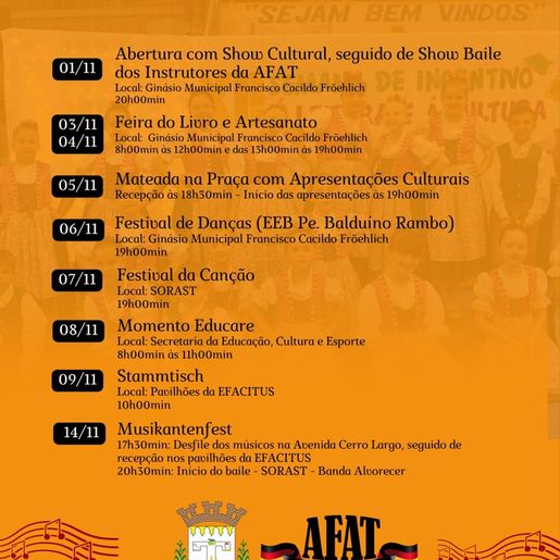 Tunápolis define programação da Semana de Incentivo à Leitura e à Cultura