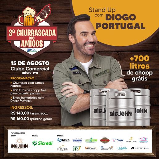 CDL promove 3ª Churrascada dos Amigos em São Miguel do Oeste