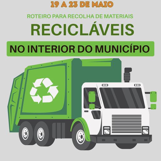 Guaraciaba inicia nova coleta de recicláveis no interior a partir desta segunda