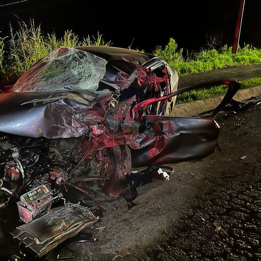 VÍDEO: Grave acidente deixa dois feridos na BR 163, em São Miguel do Oeste