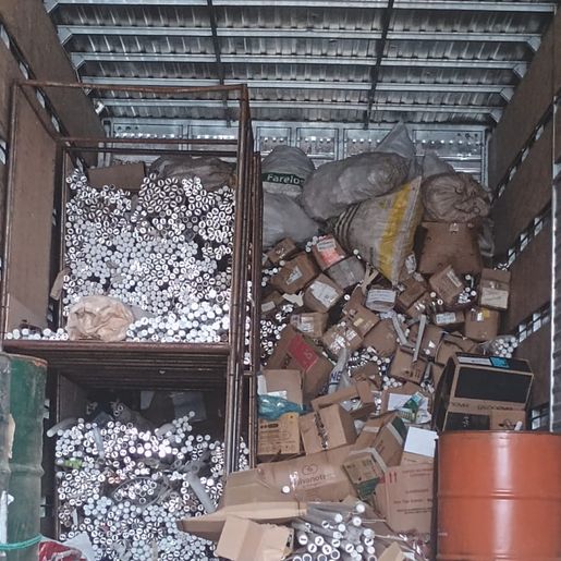 São Miguel do Oeste recolhe mais de 15 mil lâmpadas em ação ambiental