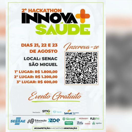 Hackathon da saúde começa nesta quinta em São Miguel do Oeste
