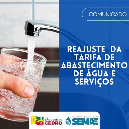 SEMAE alerta que a tarifa de água terá reajuste de 4,8% em 2024