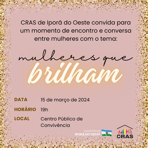Evento do Dia Internacional da Mulher será nesta sexta-feira em Iporã do Oeste