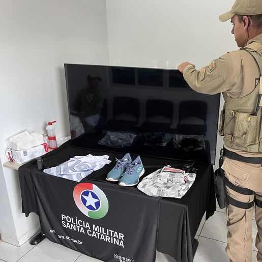 PM recupera TV furtada e prende autor em SMO