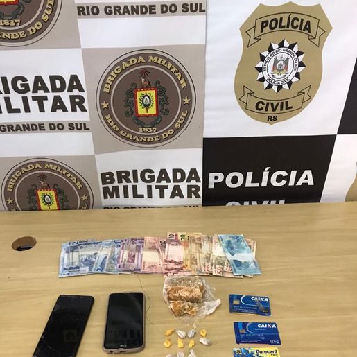 Polícia prende casal por tráfico de drogas em Barra do Guarita
