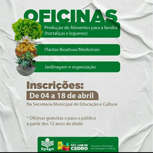 Aulas práticas de oficinas serão realizadas na casa dos participantes