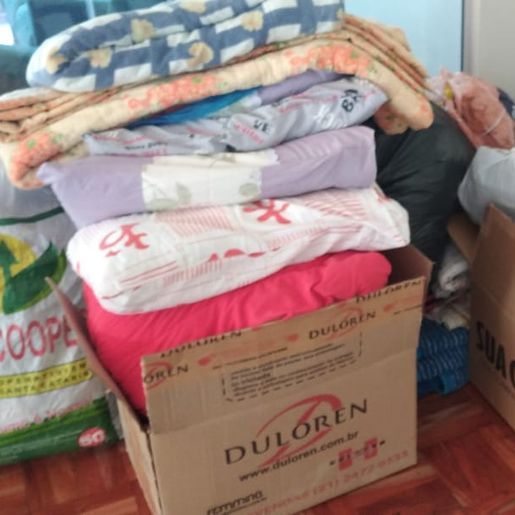 Entidades realizam recolha de cobertores e agasalhos para funcionários da Torc