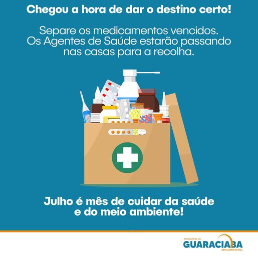 Guaraciaba lança campanha para recolher medicamentos vencidos