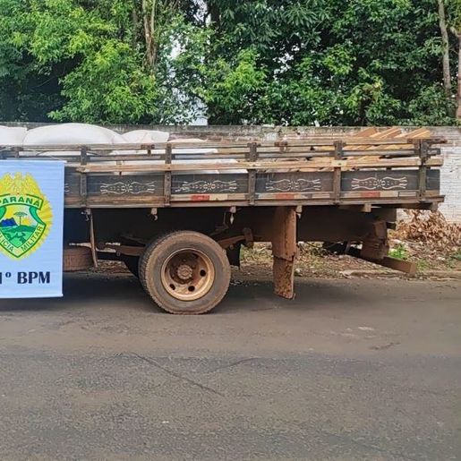 Caminhão com 2,9 toneladas de milho é apreendido