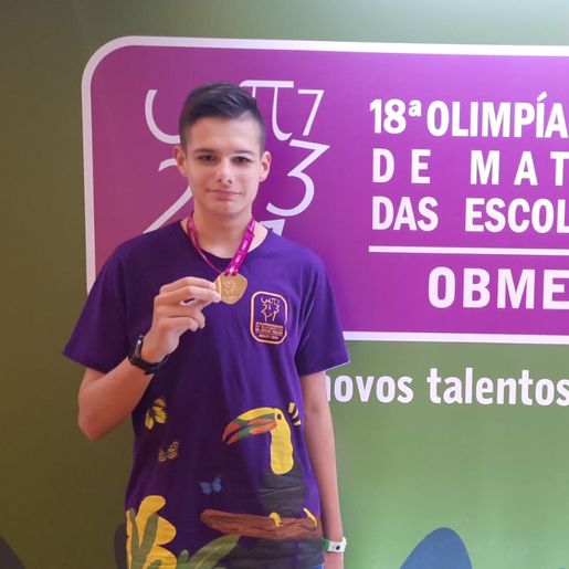 Itapiranguense conquista medalha de ouro na OBMEP