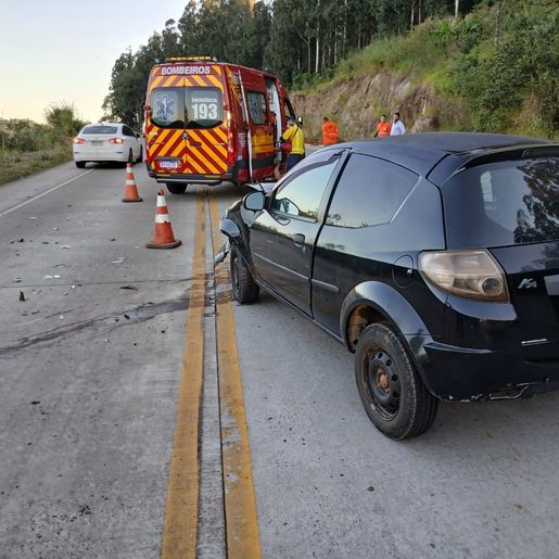 Acidente de trânsito na BR-163 deixa dois feridos