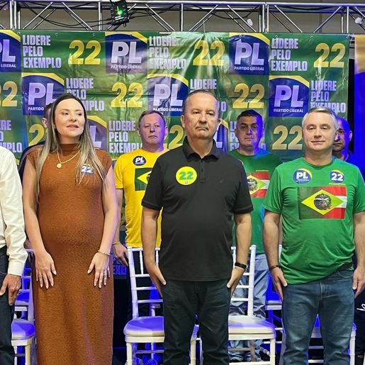 Jorginho Mello se reúne com lideranças regionais do PL, em São Miguel do Oeste