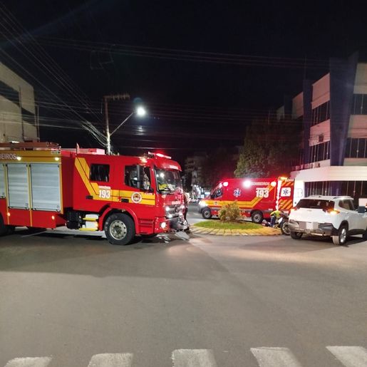 Acidente entre carro e moto deixa homem ferido em Maravilha