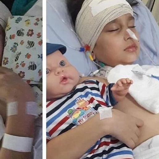 Família do oeste organiza vaquinha para ajudar no tratamento de criança com tumor cerebral