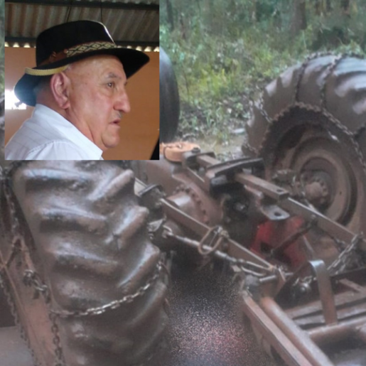 Identificado o agricultor que morreu esmagado por trator no Oeste de Santa Catarina