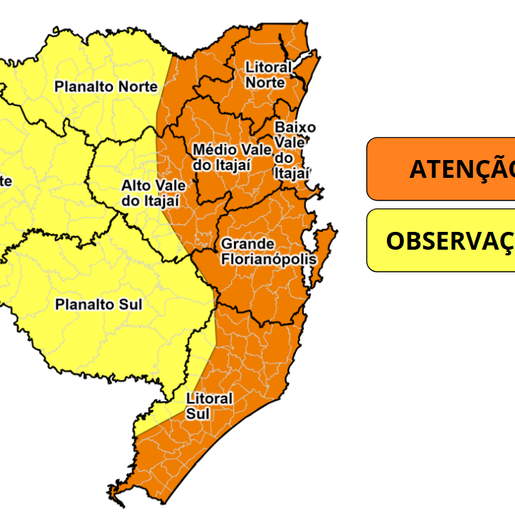 Oeste de SC pode ter até 37°C e risco de temporais nos próximos dias