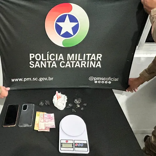 Homem é preso por tráfico de drogas com cocaína em São Miguel do Oeste