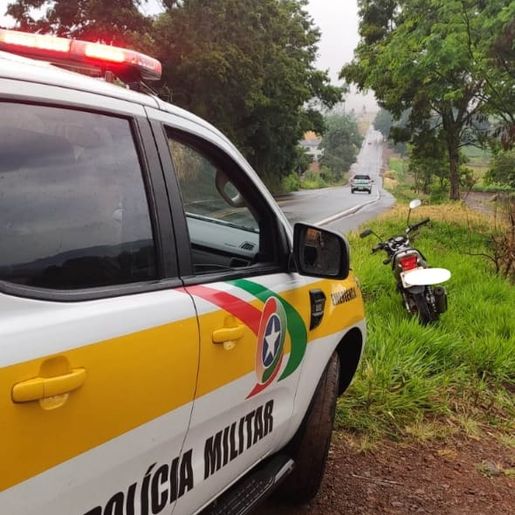 Polícia Rodoviária localiza moto que havia sido furtada