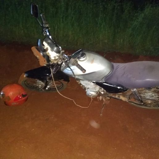 Homem foge da PM após queda de moto em São José do Cedro