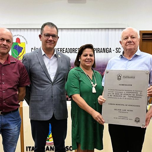 Cooper A1 é homenageada na Câmara de Vereadores pelos 90 anos de atuação