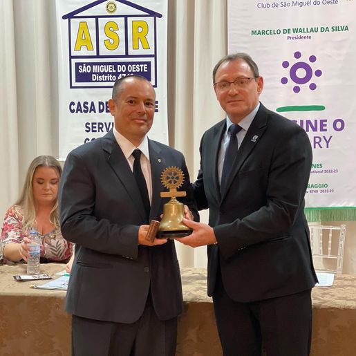 Marcelo de Wallau assume a presidência do Rotary Club em São Miguel do Oeste