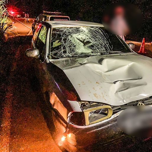 Idosa morre atropelada ao atravessar rodovia Leolino Baldissera no interior de SMOeste