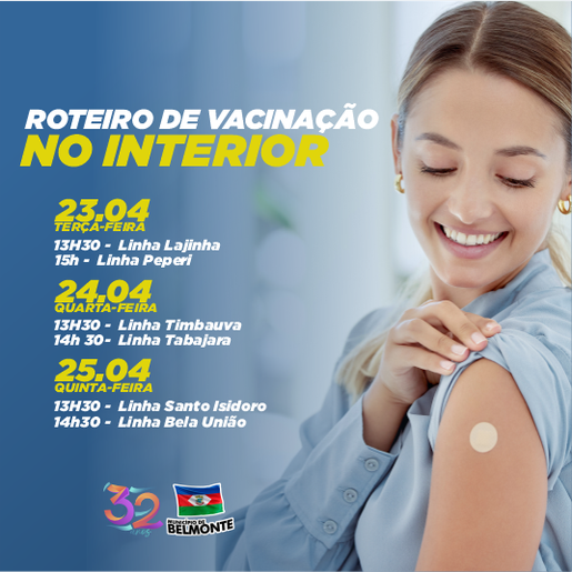 Belmonte terá roteiro de vacinação contra a Influenza no interior