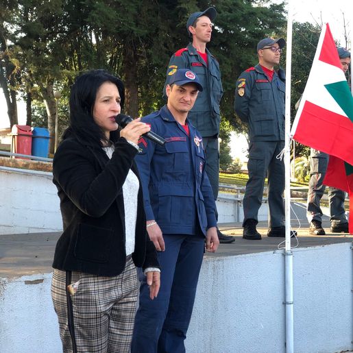 Momento cívico marca abertura da Semana da Pátria em Campo Erê