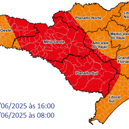 Frente fria traz queda brusca de temperatura e risco de neve em SC