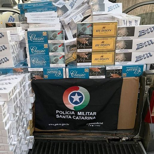 Tático apreende mais de R$ 50 mil em cigarros contrabandeados