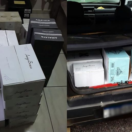 Polícia Federal combate descaminho de vinhos argentinos