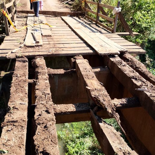 Secretaria de Estado interdita ponte na SC-283 para reformas