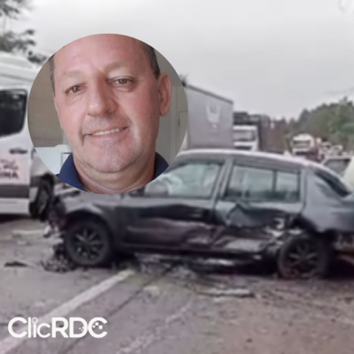 Acidente com quatro veículos deixa morto e feridos na BR-282