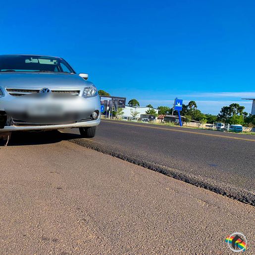 VÍDEO: Ciclista é atropelado no Trevo da BR-282 em SMOeste