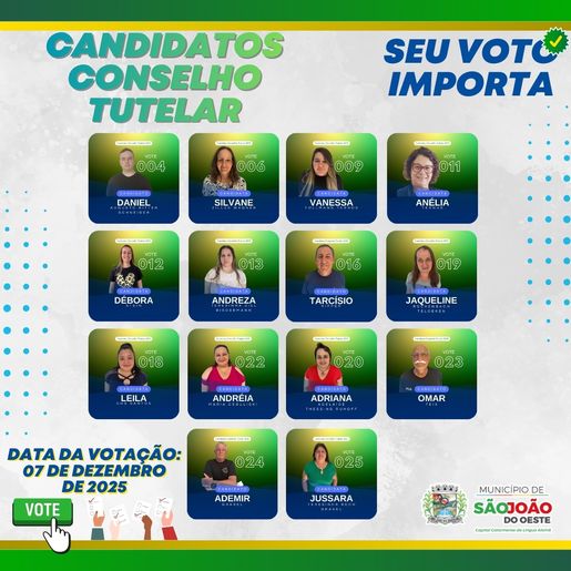 Candidatos ao conselho tutelar iniciam campanha eleitoral em SJO