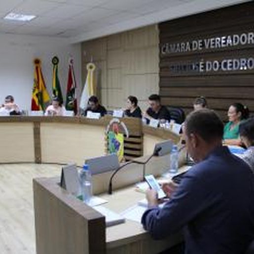 Câmara de São José do Cedro aprova projetos na primeira sessão de março