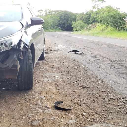 Acidente na SC 163 deixa idoso ferido