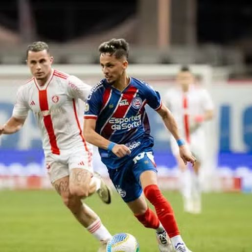 Inter marca no fim e arranca empate com o Bahia em Salvador