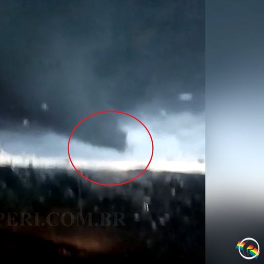 Vídeo mostra formação de tornado que atingiu Descanso e Belmonte