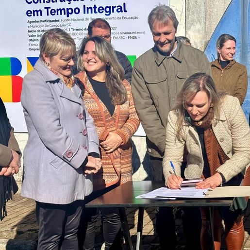 Campo Erê dá ordem de serviço para escola com investimento de mais R$ 10 milhões