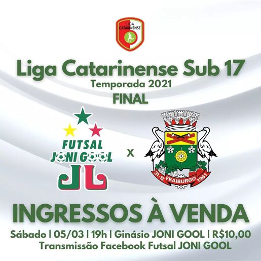 Joni Gool enfrenta Fraiburgo pela final da Liga Catarinense de Futsal 2021