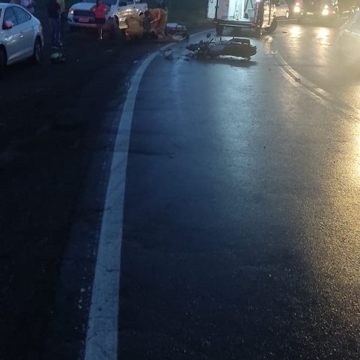 Motociclista fica gravemente ferido em colisão na SC 163