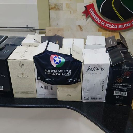 Mais de 90 garrafas de vinho são apreendidas em Operação da PMRv