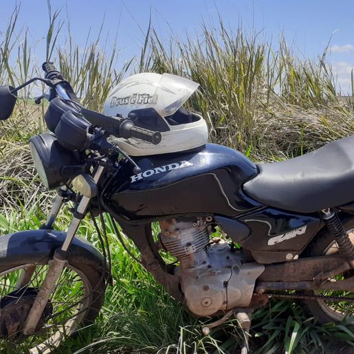 Motociclista fica ferido ao perder o controle e cair em Campo Erê