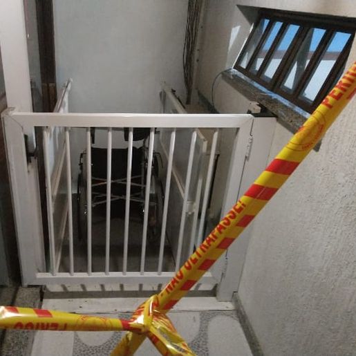 Idoso morre prensado por elevador em casa de repouso em Porto Belo