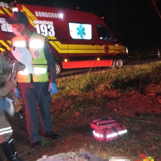 Homem morre atropelado na SC-496, em Santa Helena