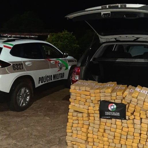 PM apreende 391 quilos de maconha e prende dois "batedores" em Palma Sola